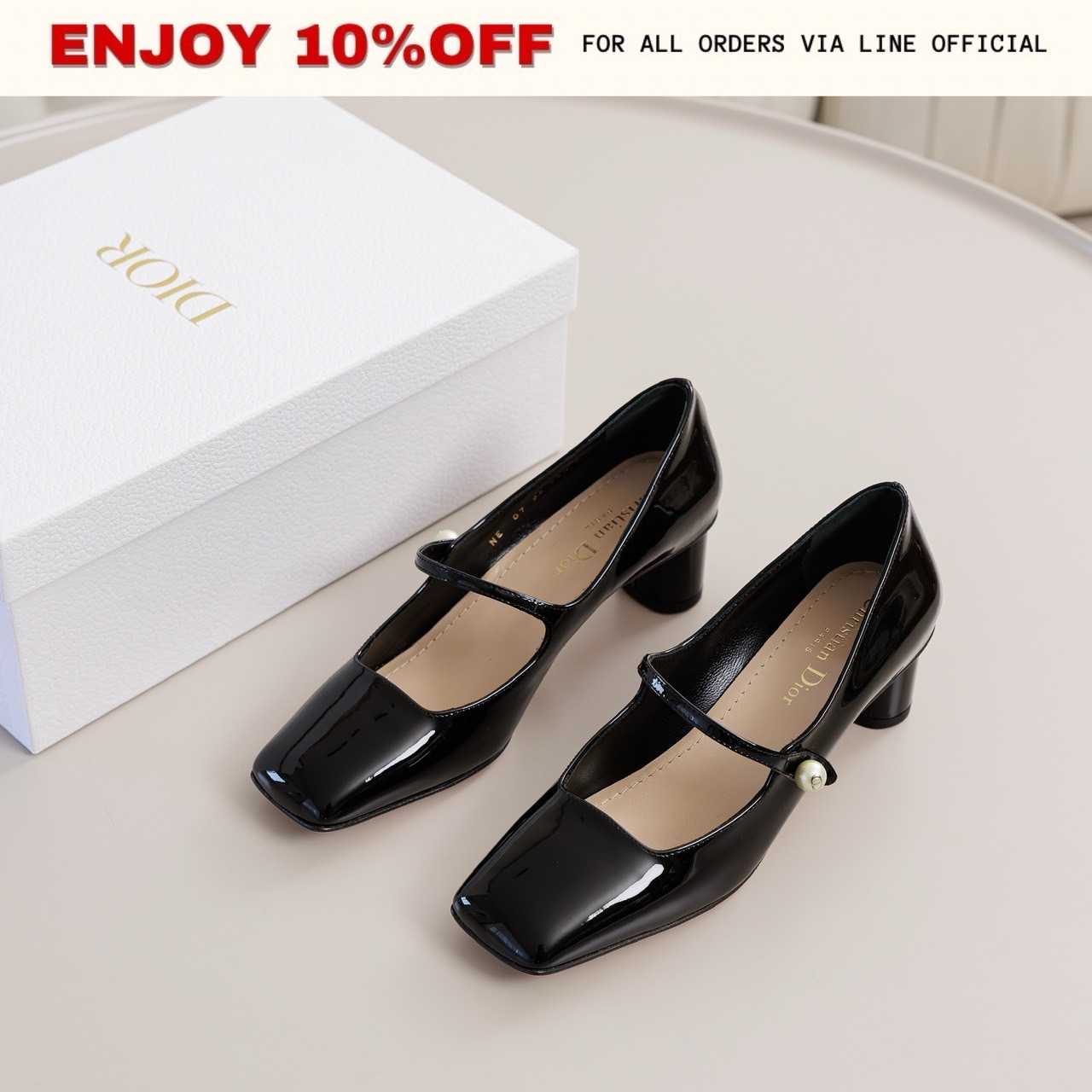 📍KEPT UNUSED📍DIOR Jolie Dior Pump สี Black Patent | Shoes