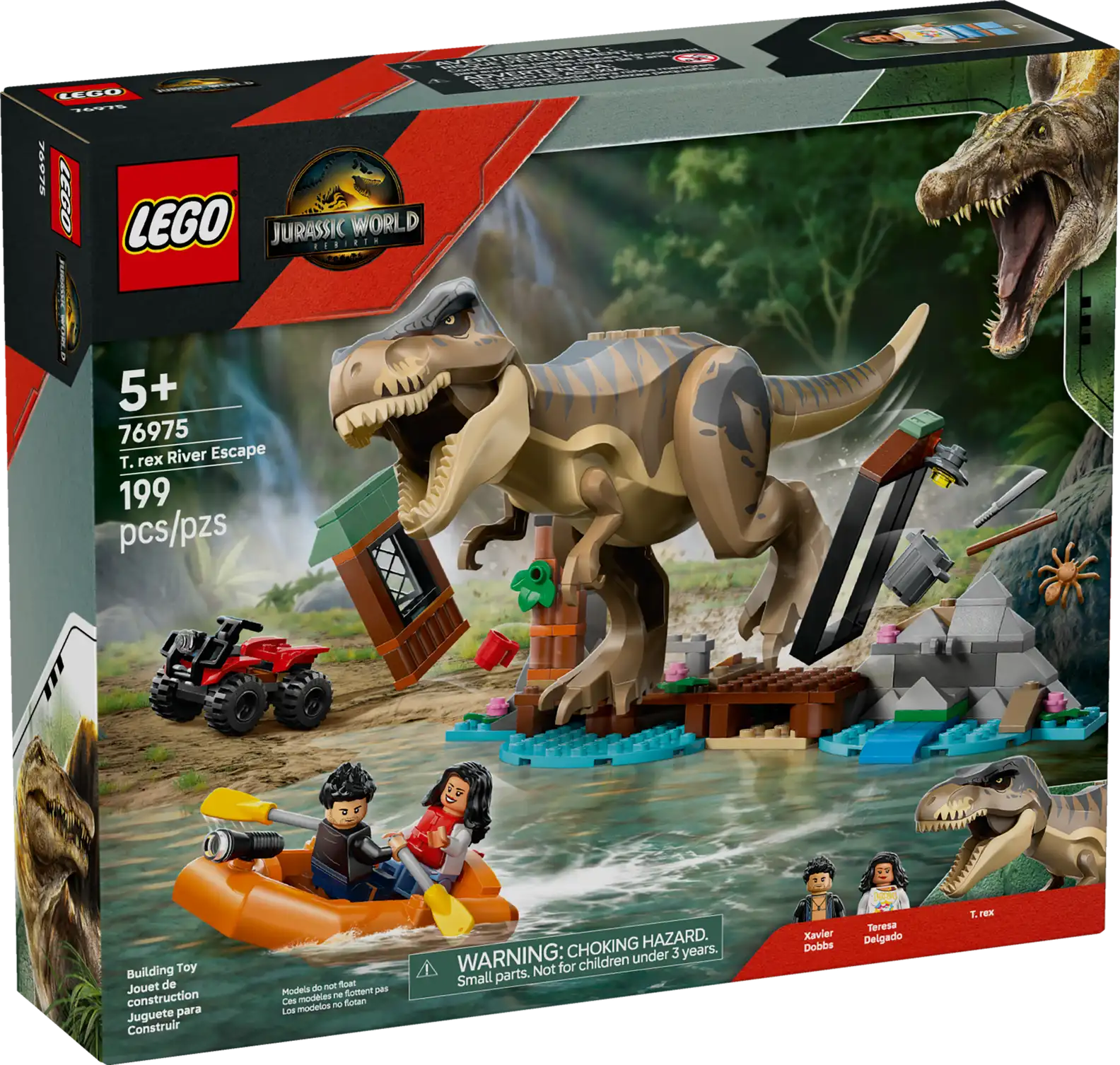 LEGO 76975 T. rex River Escape(สินค้าซื้อแล้วไม่รับเปลี่ยนคืน)