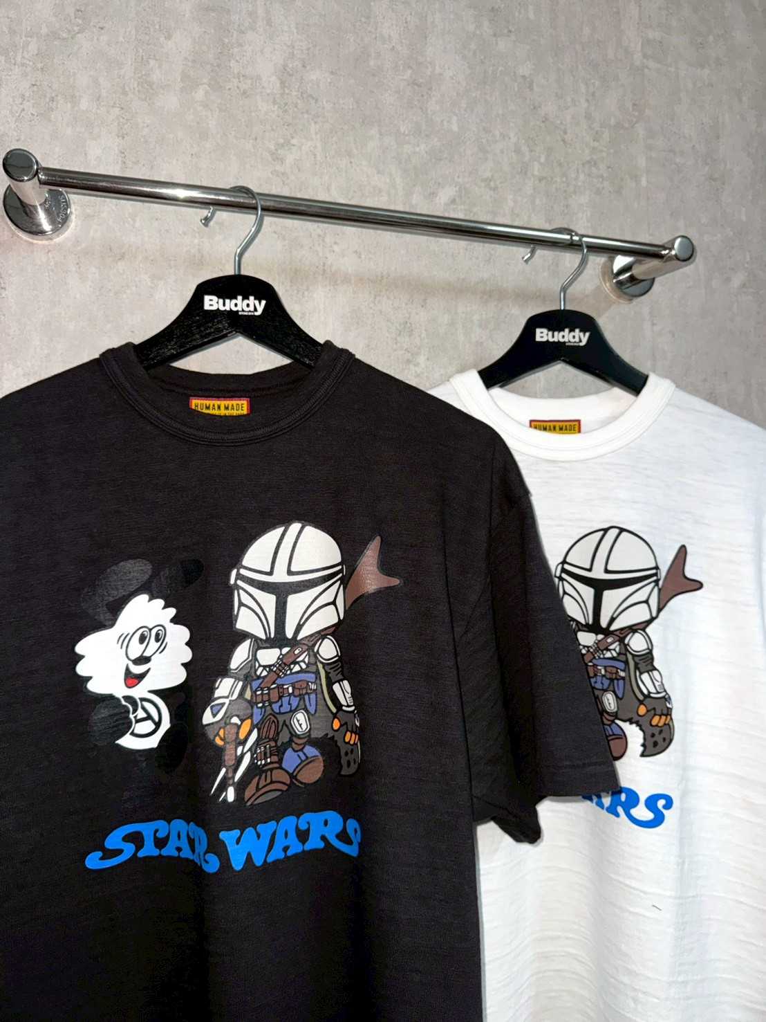 HUMAN MADE X STARWARS GRAPHIC T-SHIRT #1 BLACK/WHITE