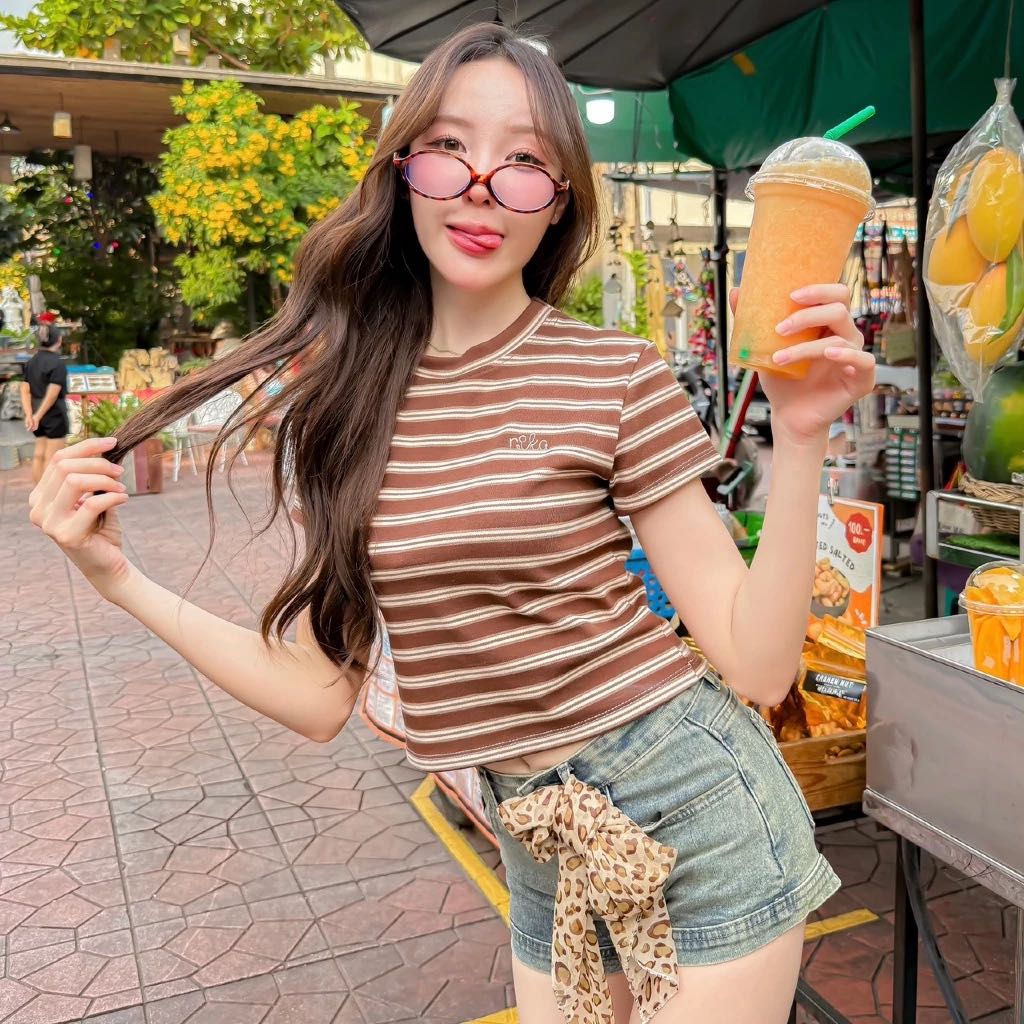 RIKA น้องBabytee เสื้อครอปเบบี้ททีผ้าหนานุ่มใส่สบาย