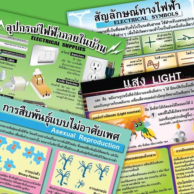 โปสเตอร์พลาสติก  PP วิชาวิทยาศาสตร์  อื่นๆ