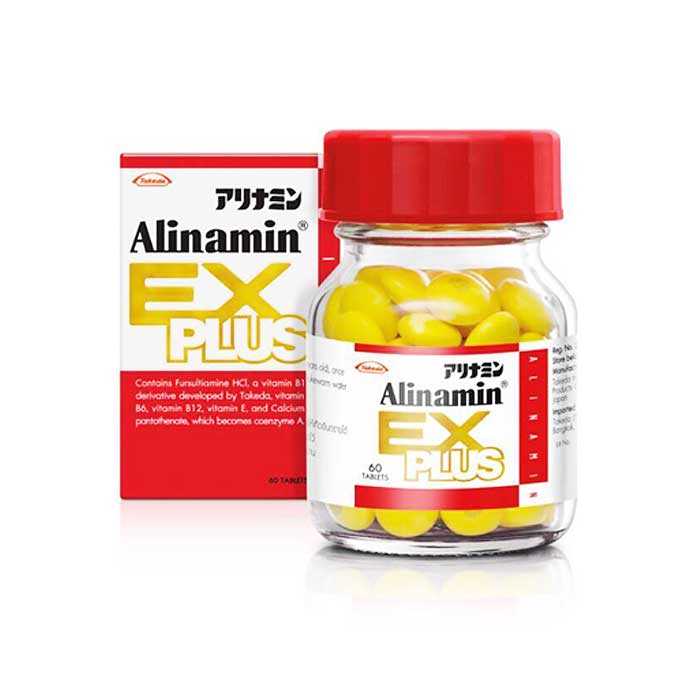 Alinamin Ex Plus อะลินามินเอ๊กซ์พลัส 60 เม็ด