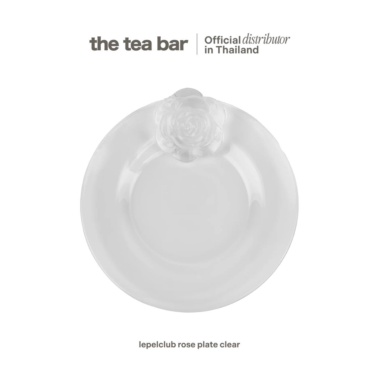 LEPELCLUB rose plate clear