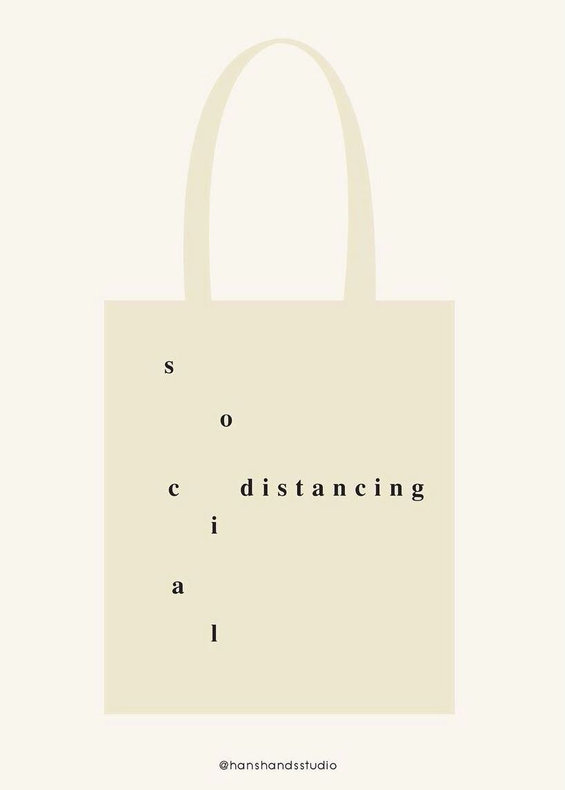Hans Tote bag - Social Distancing