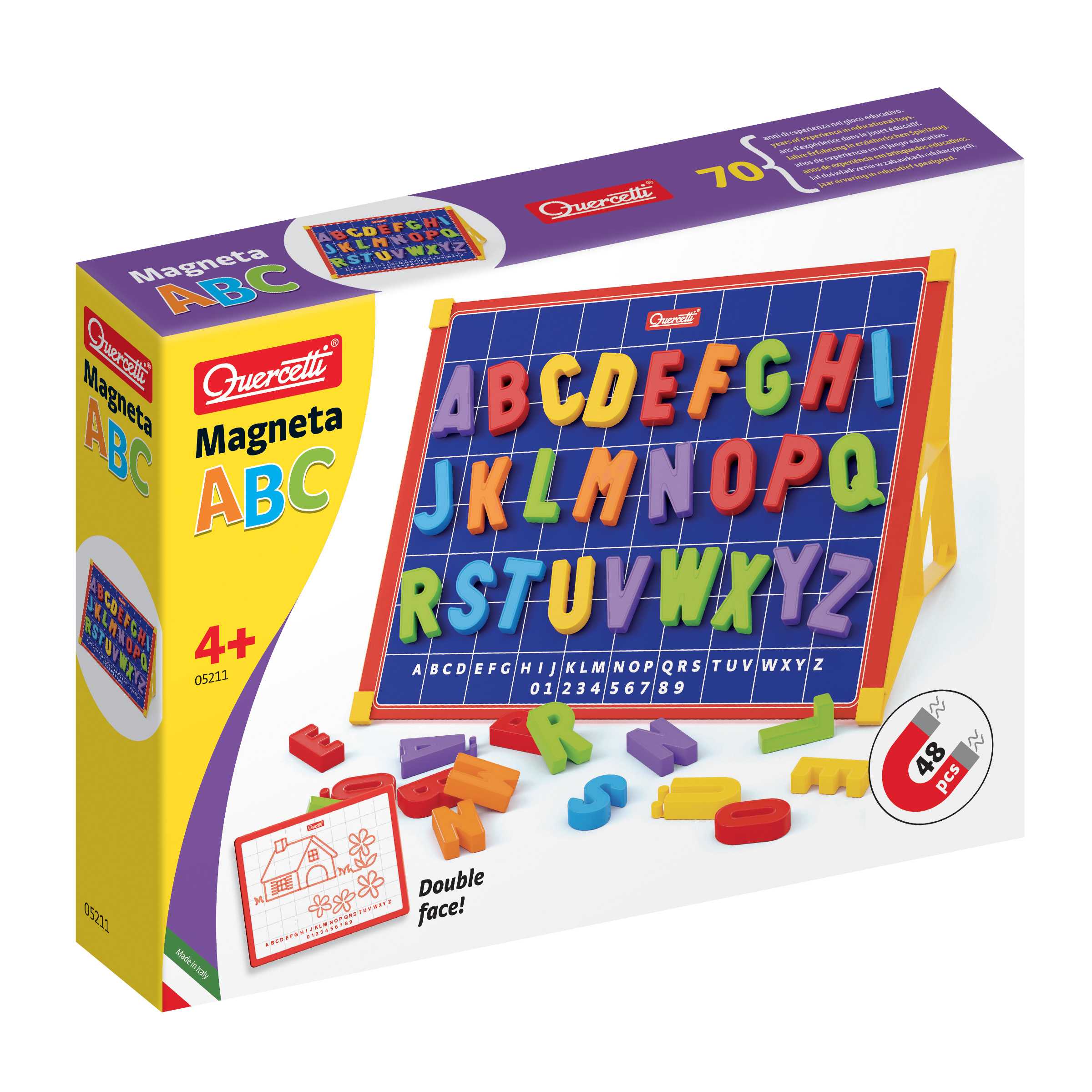 Quercetti Magneta ABC กระดานแม่เหล็กตัวอักษร