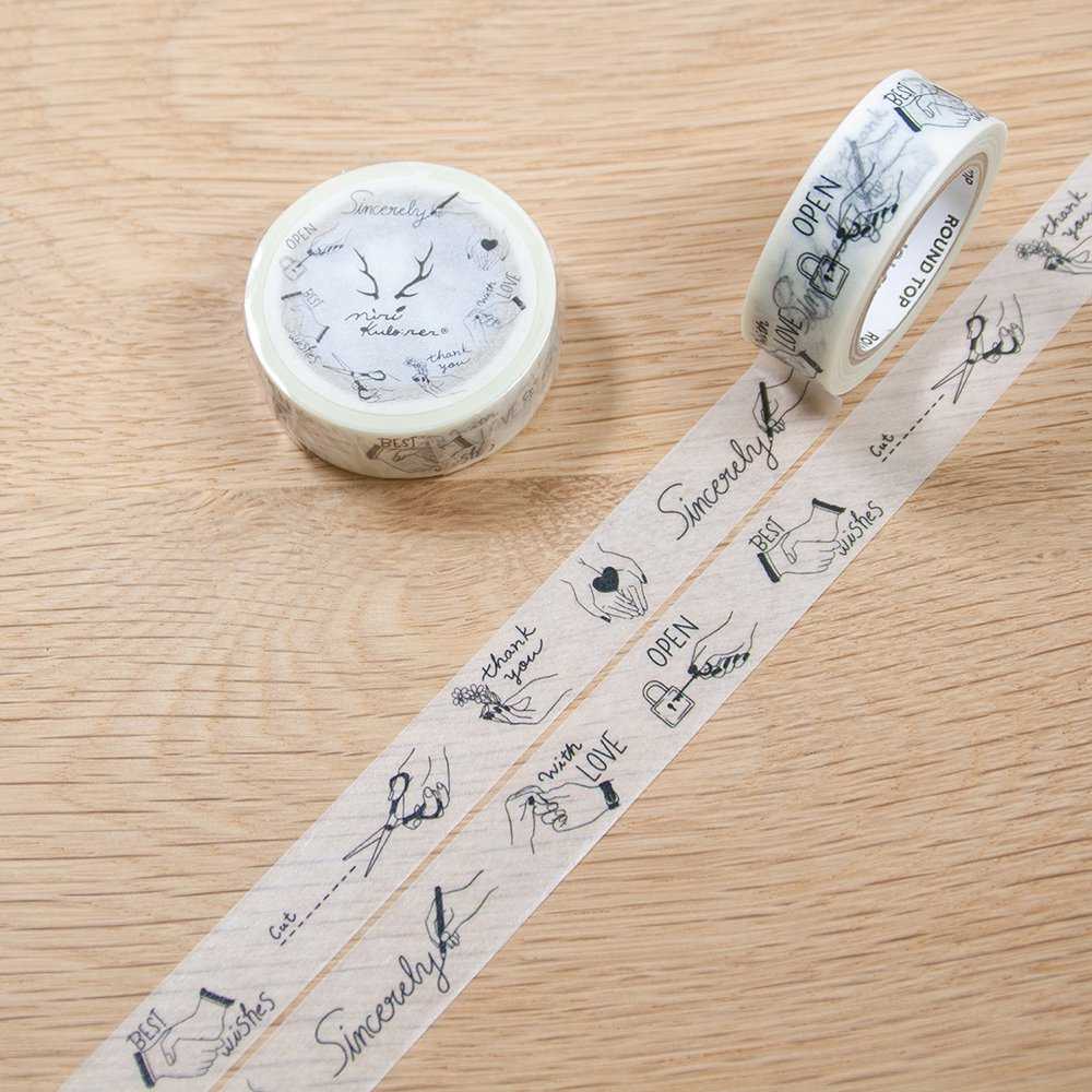 เทปตกแต่ง MiriKulo:rer - masking Tape / HAND