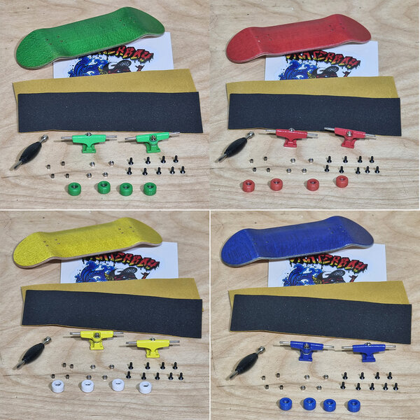 [0205] ฟิงเกอร์บอร์ด fingerboard 10x3cm สเก็ตบอร์ดนิ้ว ฝึกท่าได้เหมือนสเก็ตจริง พกไปเล่นแก้เบื่อไ...