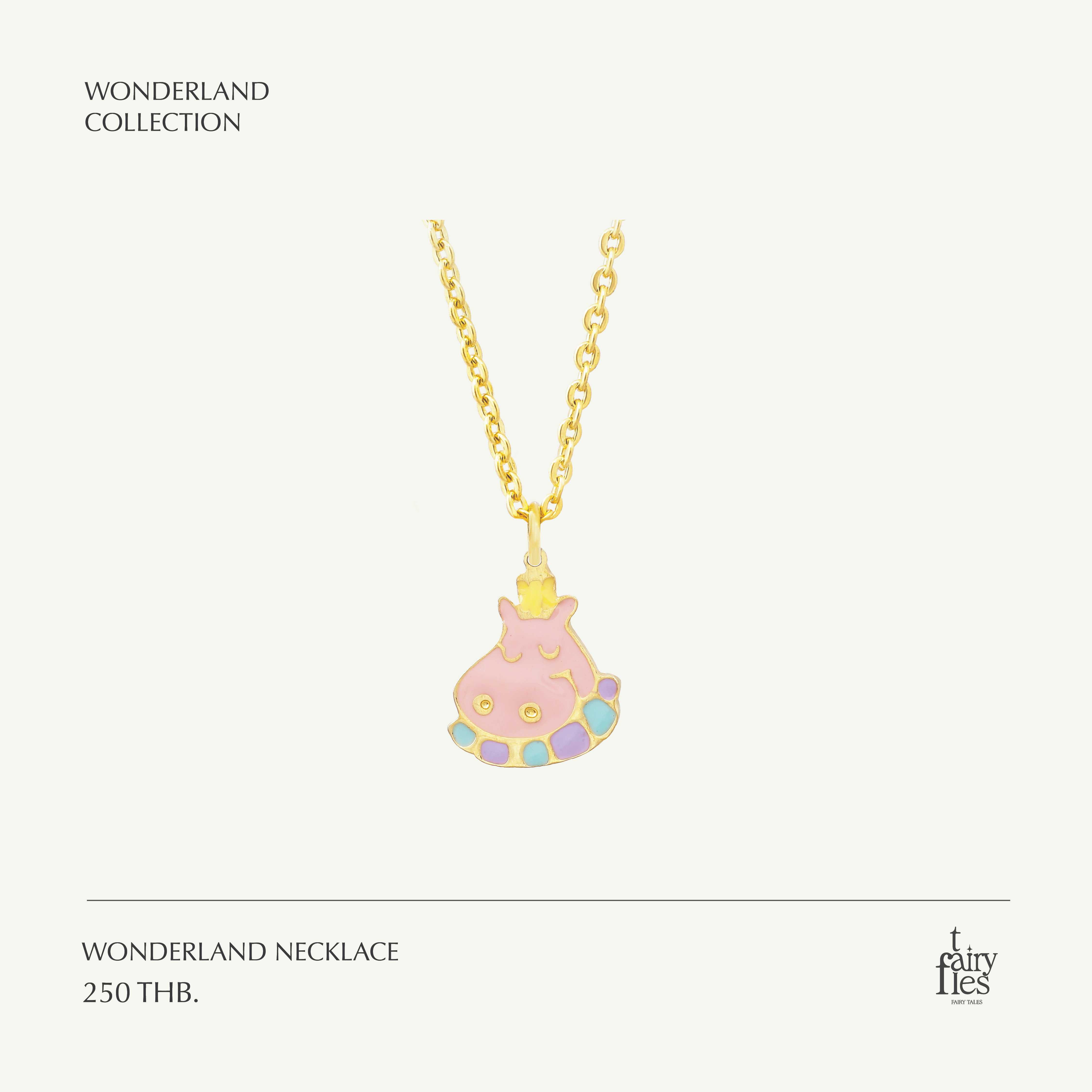 Wonderland Necklace/สร้อยคอจี้แฟนซี ฮิปโป
