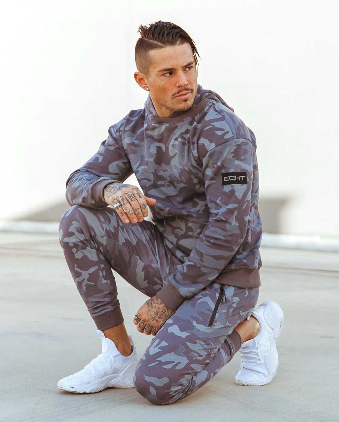 ฮู้ดแขนยาว ECHT #3 / ผ้าคอตตอนผสมโพลีฯ ใส่คลุมออกกำลังกาย ใส่อากาศเย็นได้ ผ้านิ่มใส่สบาย