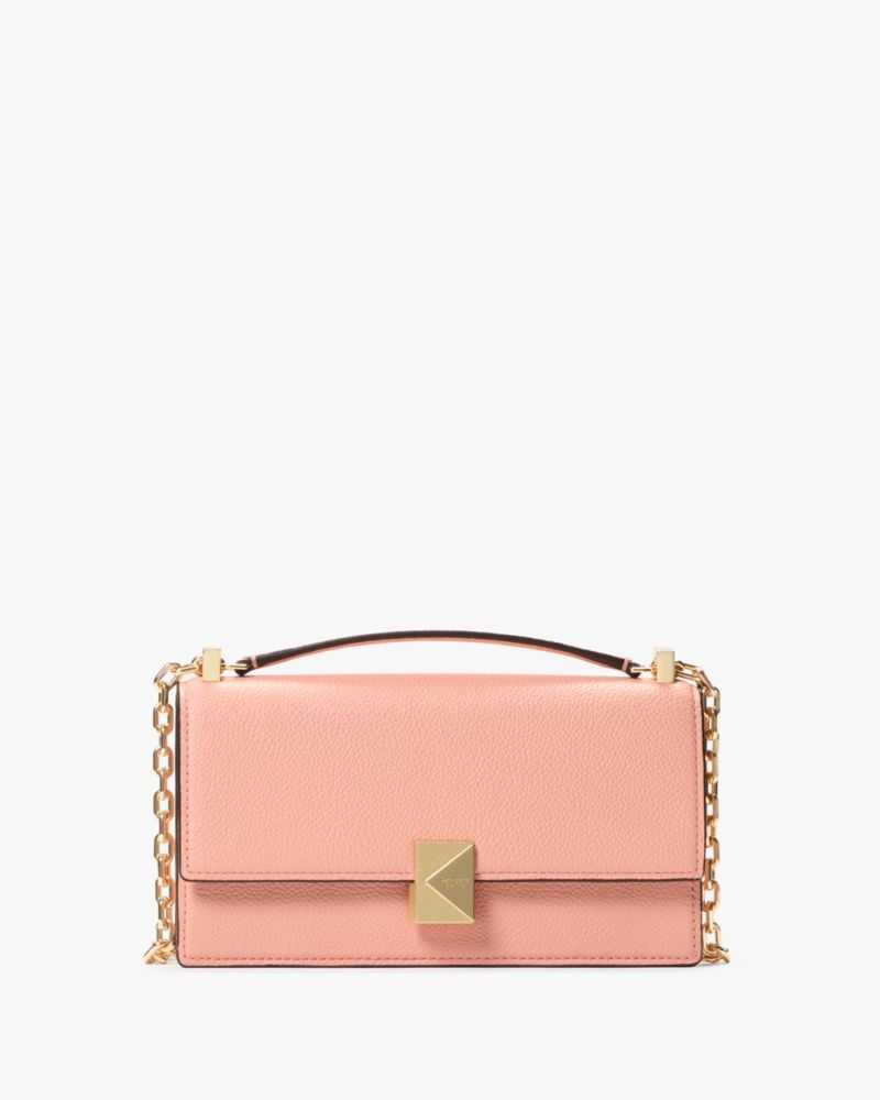 กระเป๋าสะพายข้างรุ่น Deco Mini Flap Chain Crossbody KJ656 251 Apricot Cream