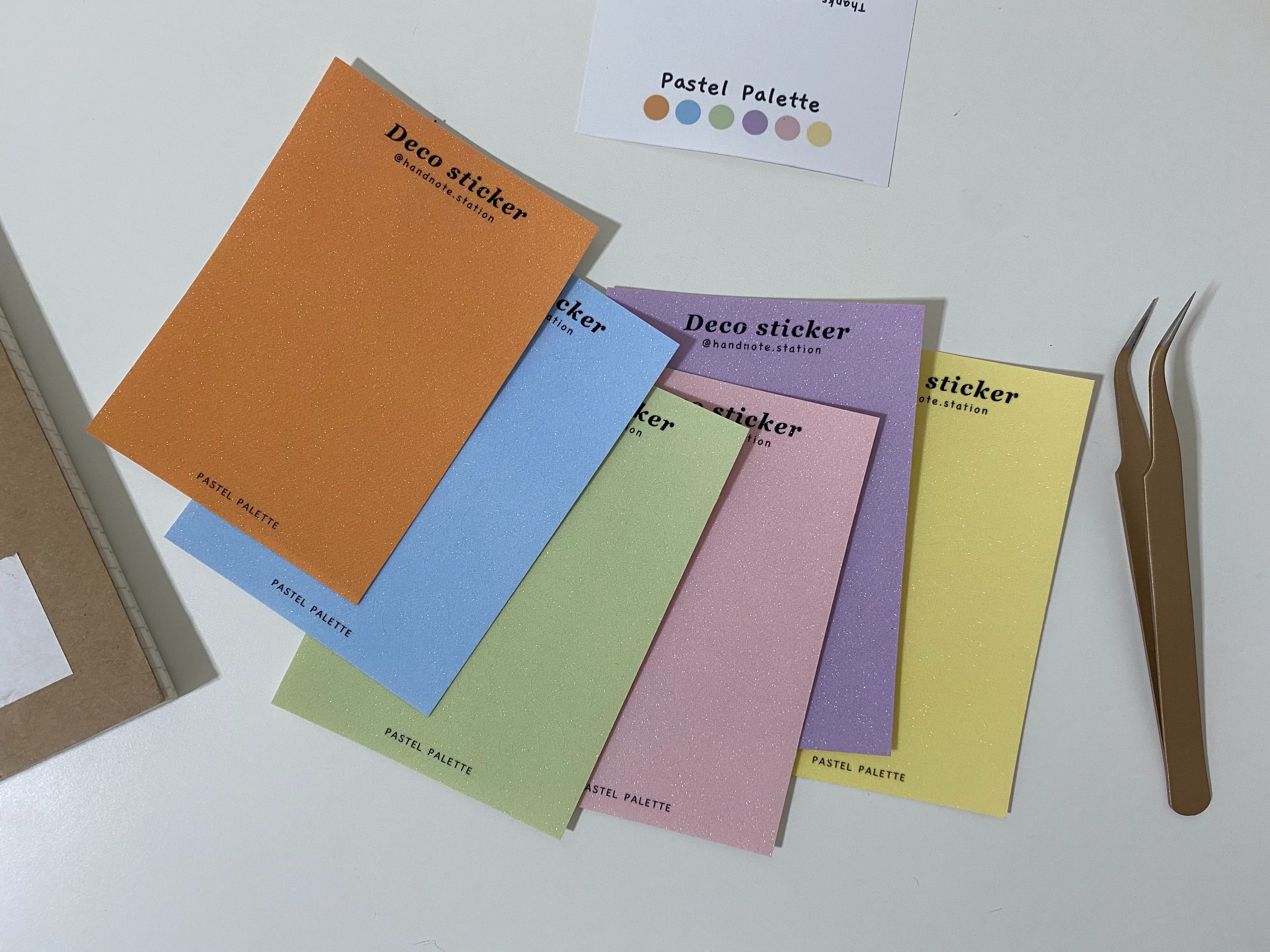 Pastel palette sticker