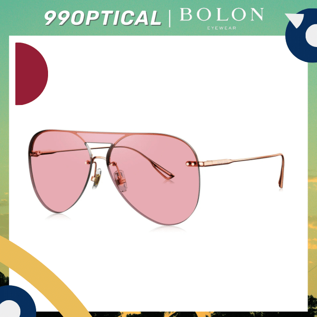 [Clearance Sale] - แว่นกันแดด Bolon รุ่น BL7039 B30 สีชมพู Clear Pink