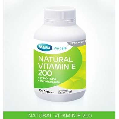 Mega We Care Natural Vitamin E 200 IU (100 'S) Bot