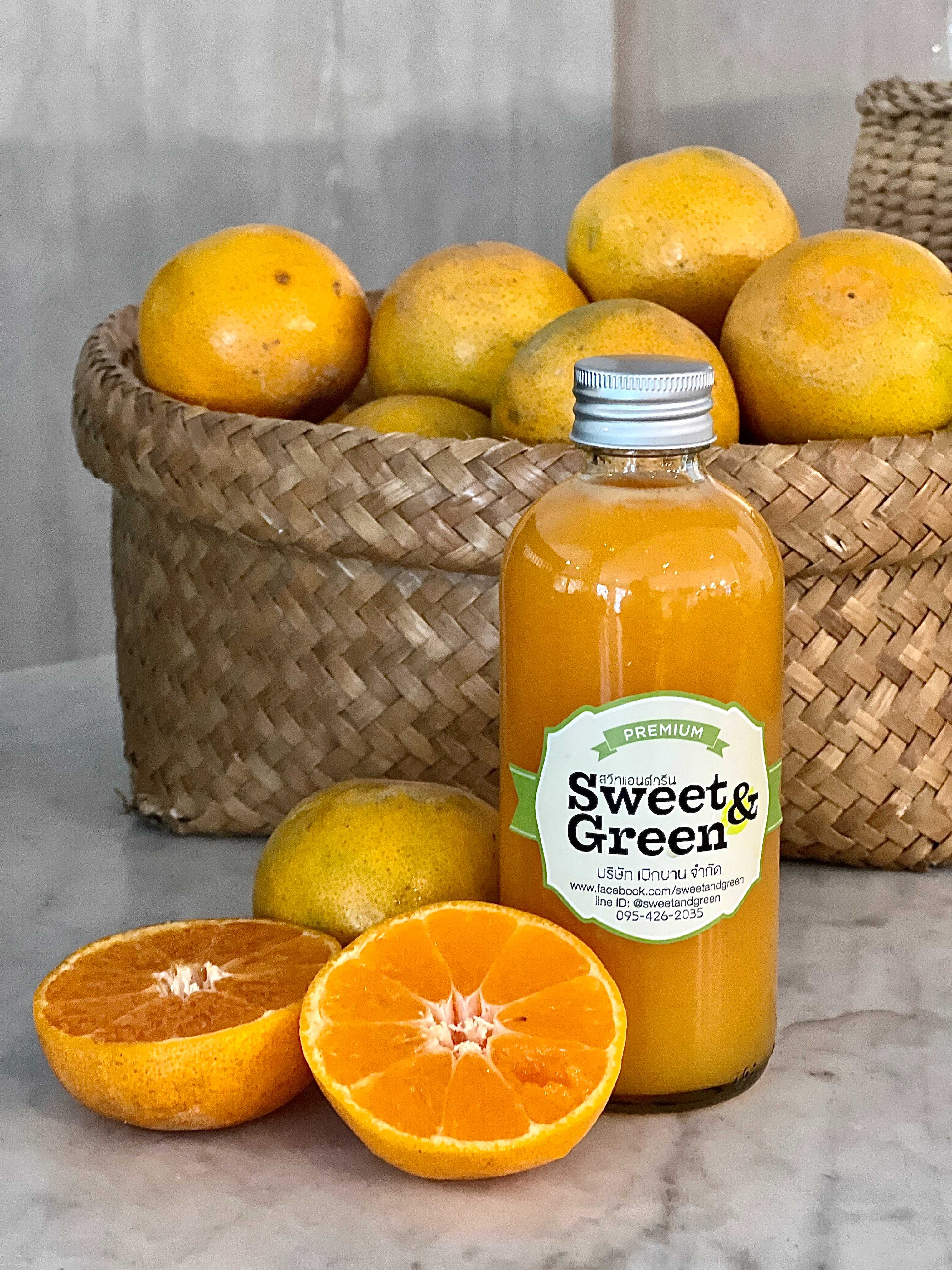 น้ำส้มสกัดเย็น 250 ml. (COLD PRESSED ORANGE JUICE 100%)