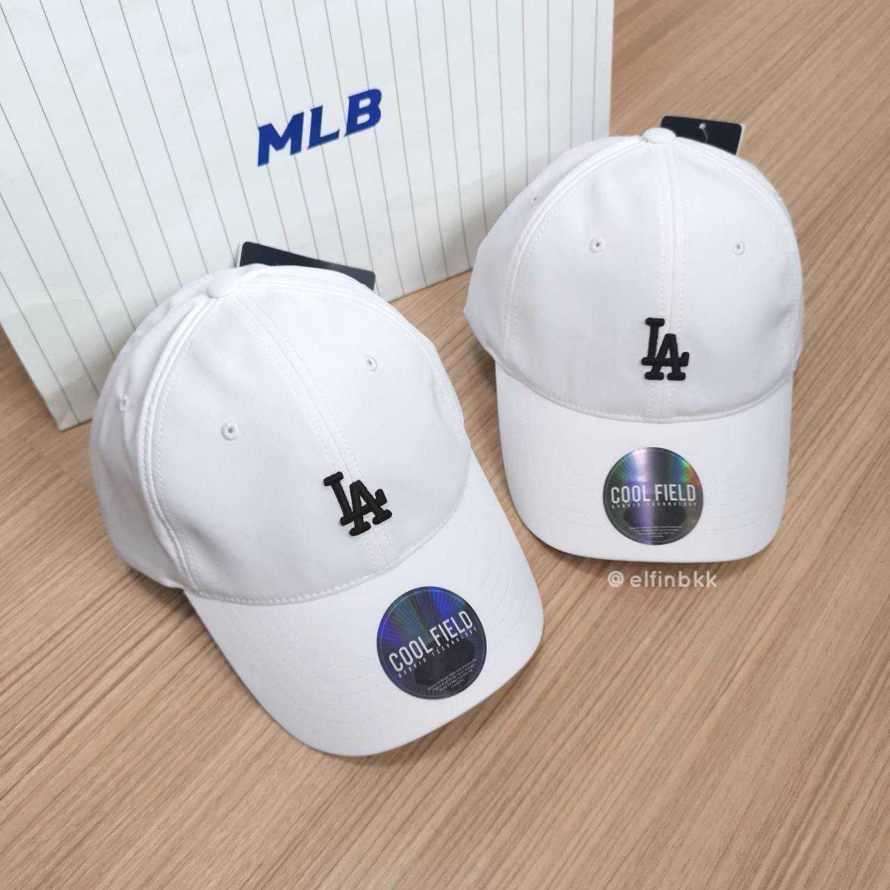 Sale🔥🔥 MLB Basic Cool Field Cap  หมวกแก๊ปสีขาว โลโก้ LA