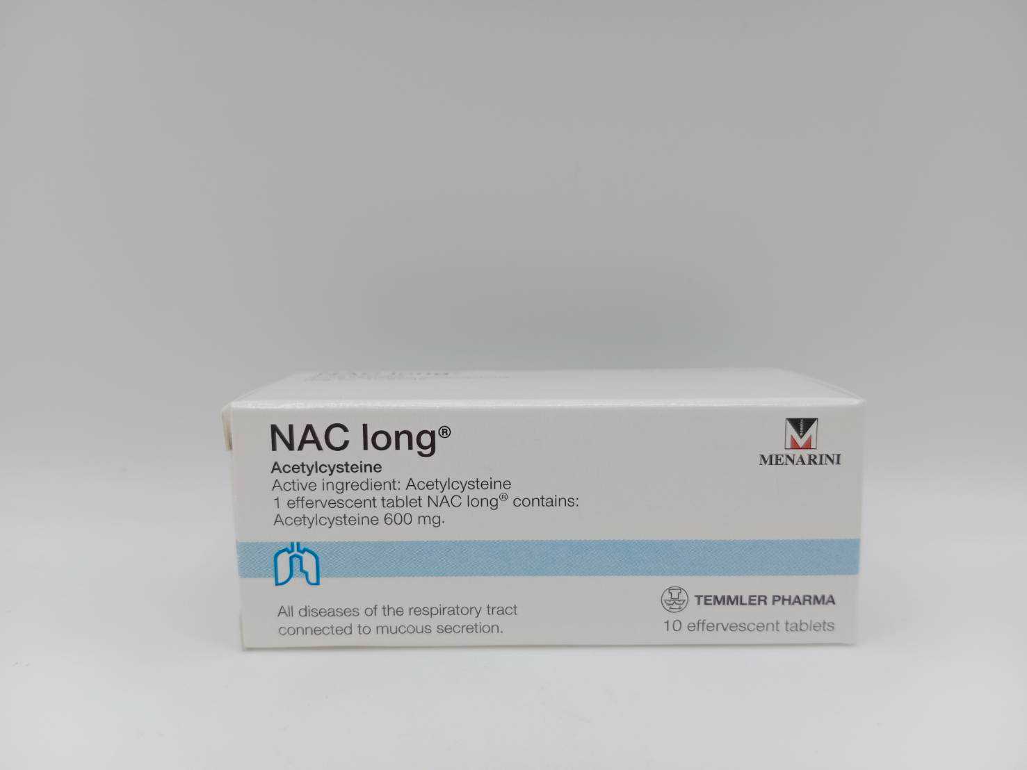 NACLONG 600 mg 10เม็ด เม็ดฟู่ละลายเสมหะ