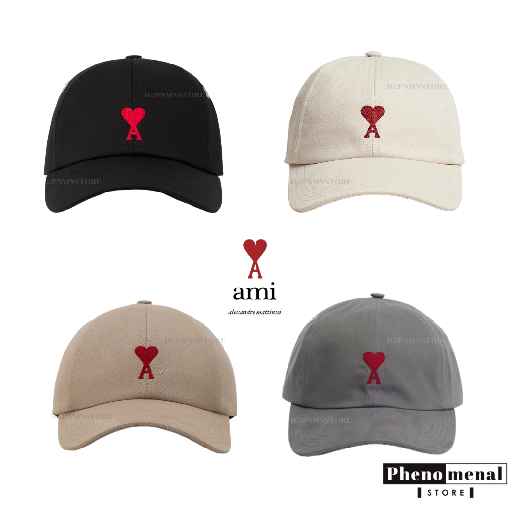 Red Ami de Coeur Embroidery Cap