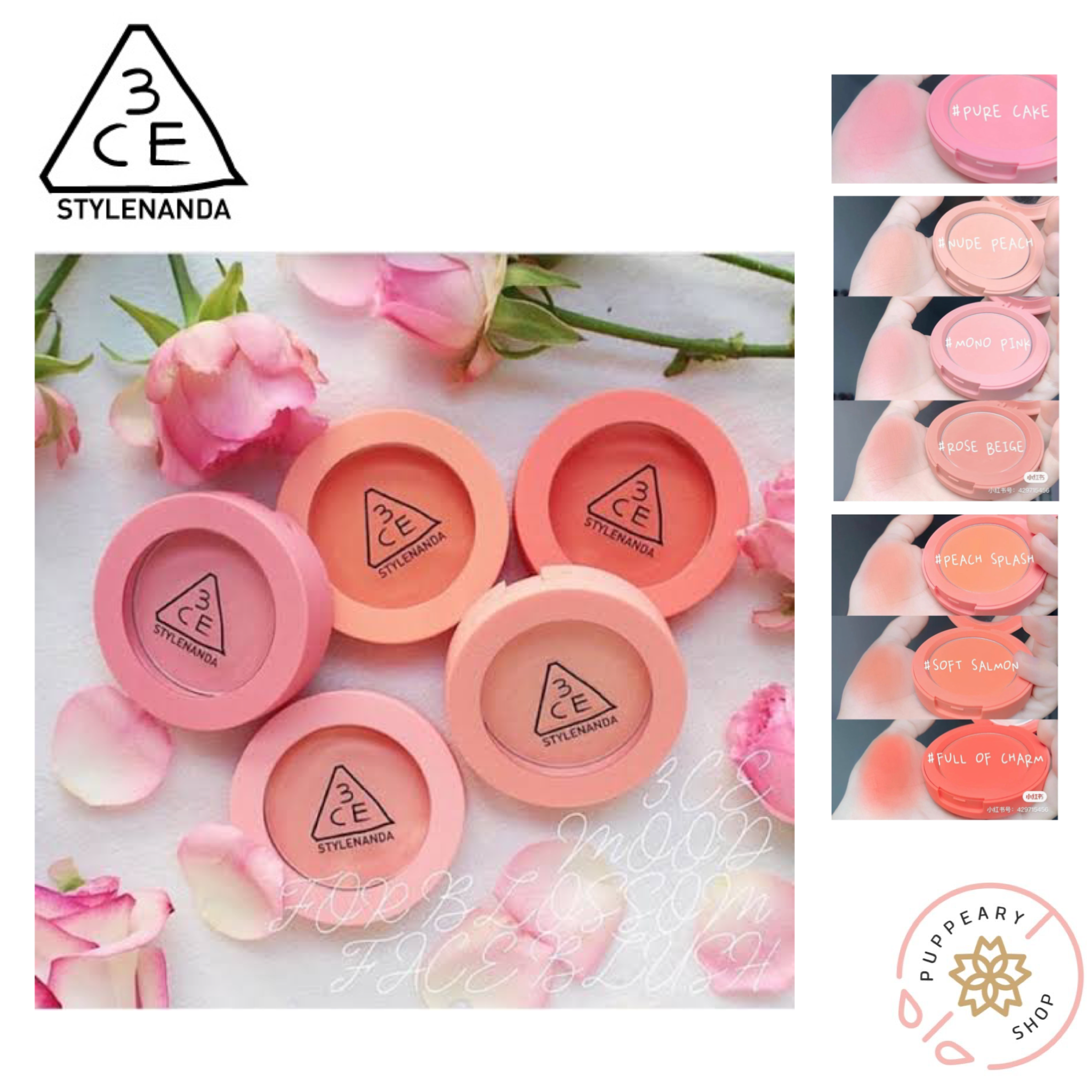 (แท้/พร้อมส่ง) 3CE Face Blush