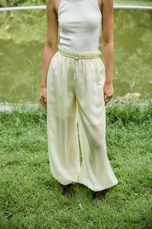 H.044 - Jenie Relaxed Drawstring Pants - Ivory