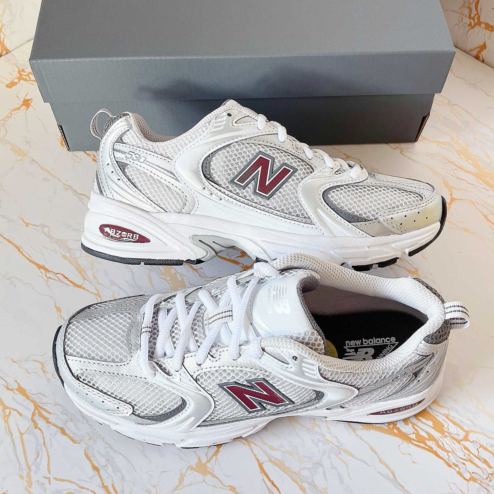 New Balance 530 MR530 530CSA ขาวชมพู 530SGC ขาวชมพูม่วง 530GS เงิน-แดงเบอร์กันดี
