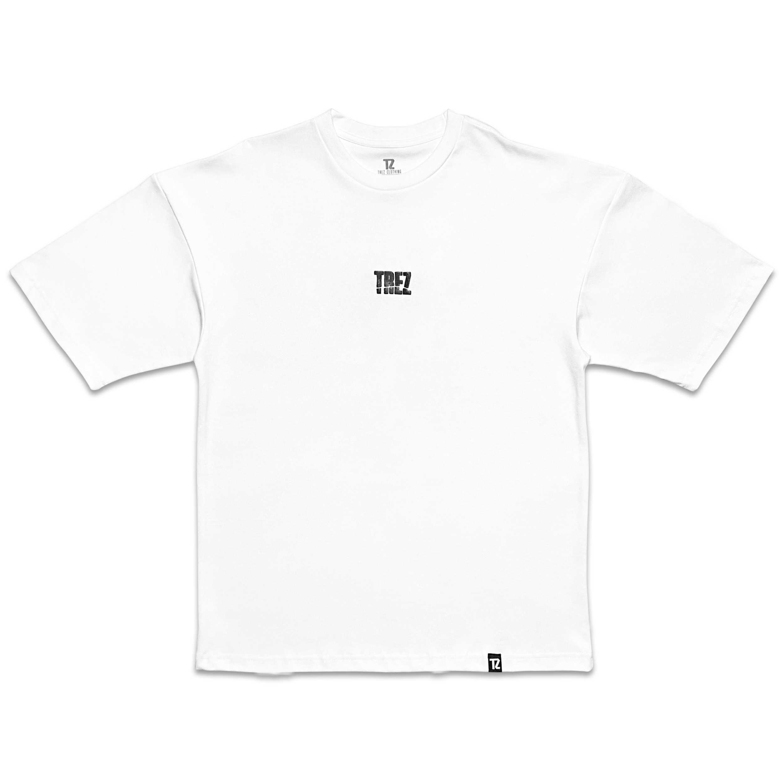 TZ SPLIT AMBIGRAM OVERSIZED TEE - WHITE