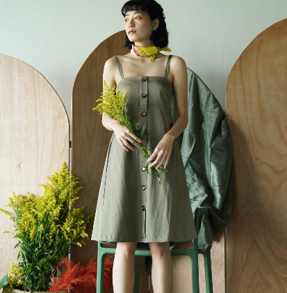 Lyla Safari Dress in Jungle
