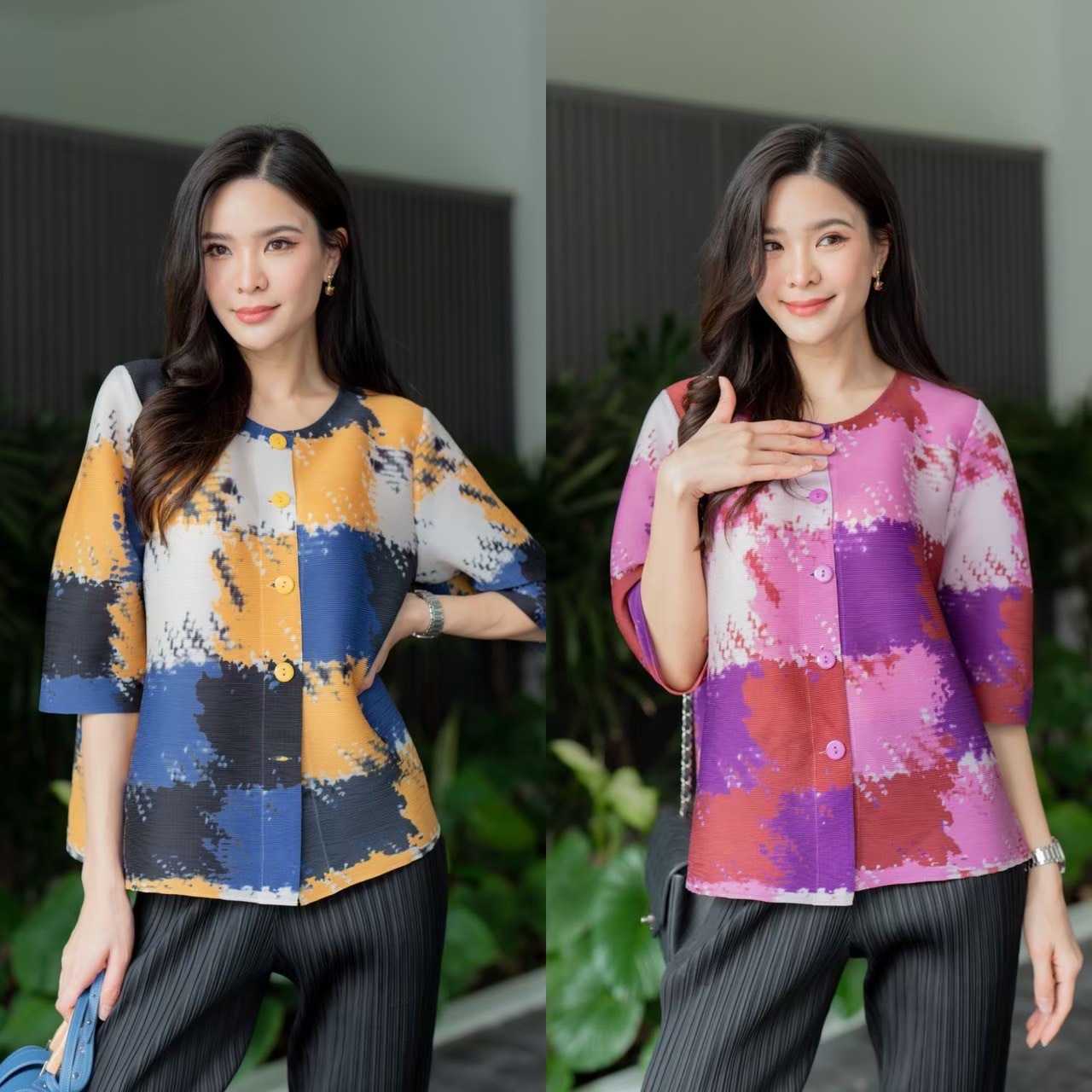 เสื้ออัดพลีท - Cedara Izzey Plzzz Top