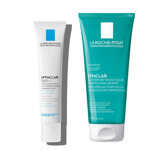 LA ROCHE POSAY EFFACLAR MICRO PEELING GEL (200ml.) + LA ROCHE POSAY EFFACLAR DUO (+) (40ml.)