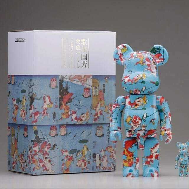 Be@rbrick Kuniyoshi Utagawa Goldfish Tsukushi 100% & 400%