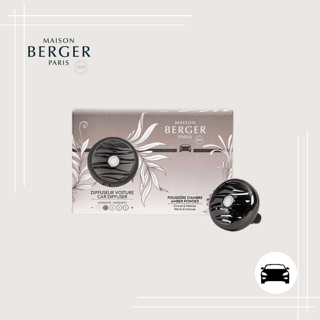 Car set - Holly+ refill Amber Powder :เซ็ทน้ำหอมสำหรับรถยนต์กลิ่น แอมเบอร์ พาวเดอร์