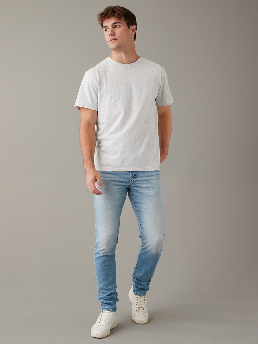กางเกงยีนส์ ผู้ชาย LIGHT CLEAN ATHLETIC SKINNY ( 011-6579-414 )