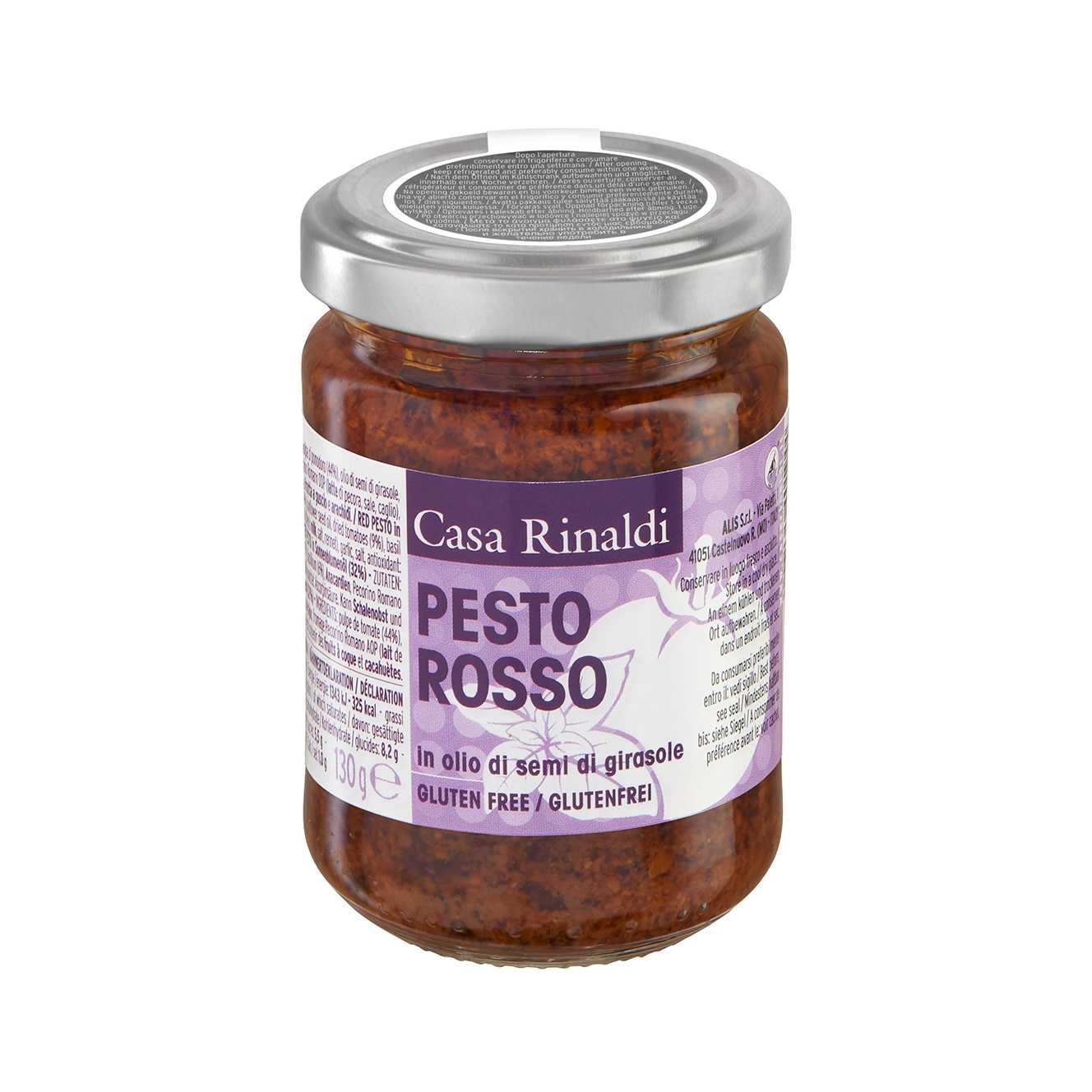 Dried Tomato Red Pesto In Sunflower Seed Oil Casa Rinaldi 130 gr
