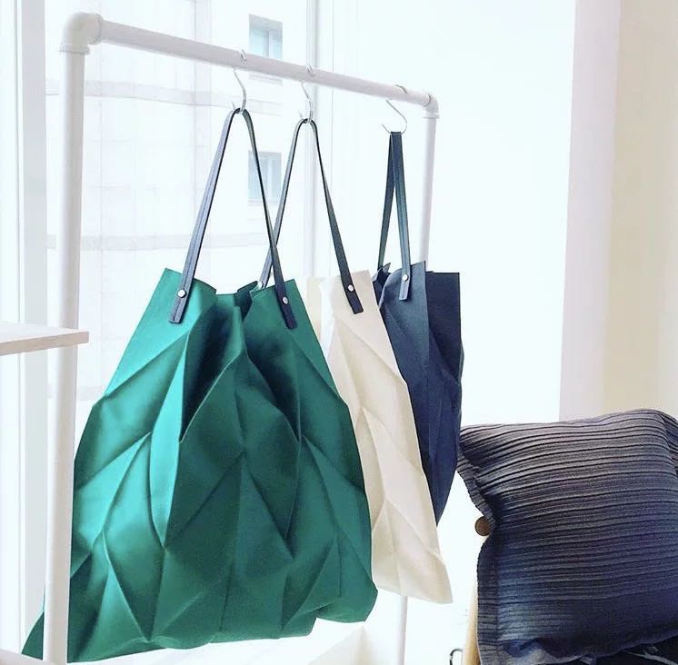 CPB001-Canvas pleated bag