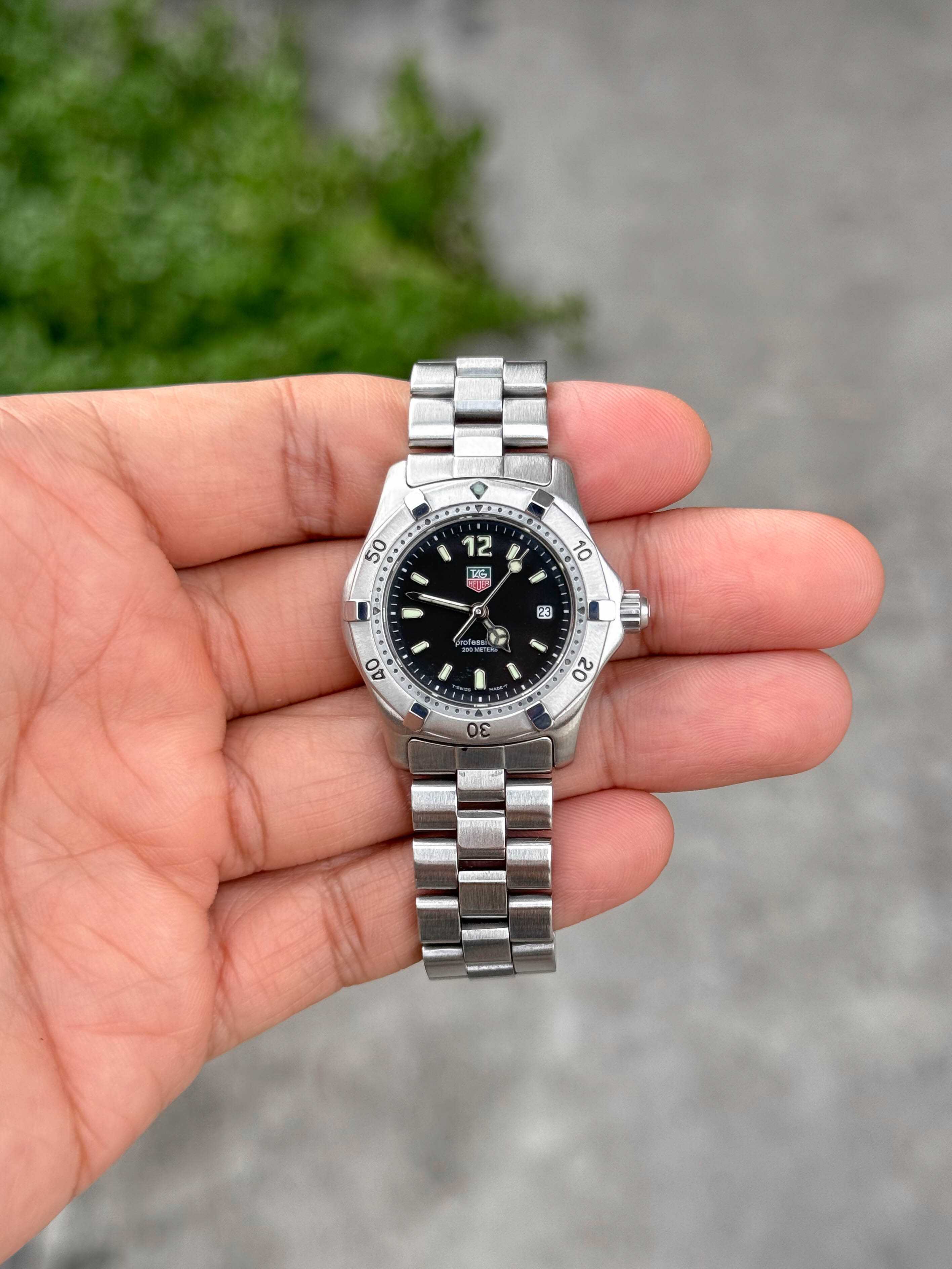 Tag Heuer New2000 Lady Size Quartz หน้าดำ