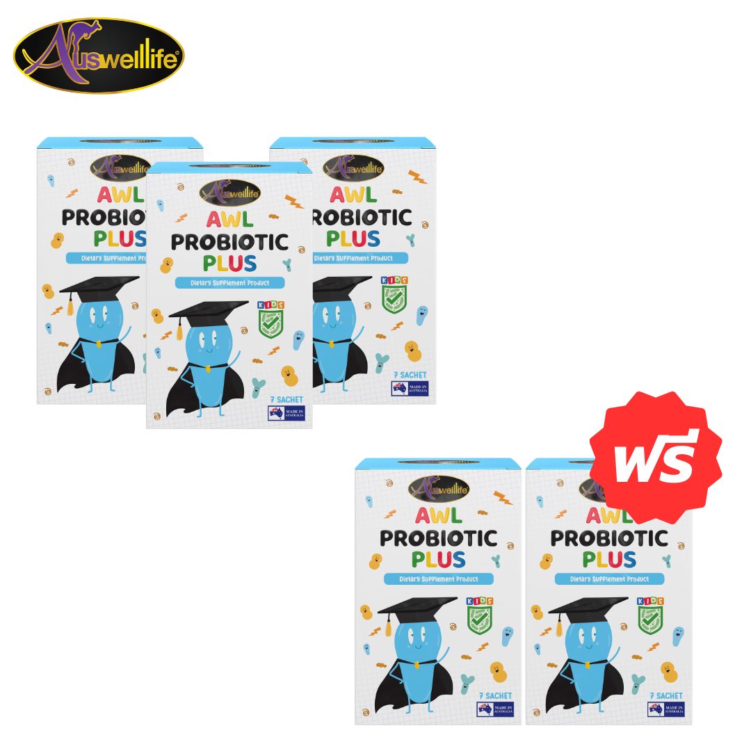 [3 แถม 2] 1 กล่อง 7 ซอง - AWL PROBIOTIC PLUS: เพื่อสุขภาพลำไส้ และบำรุงระบบย่อยอาหาร
