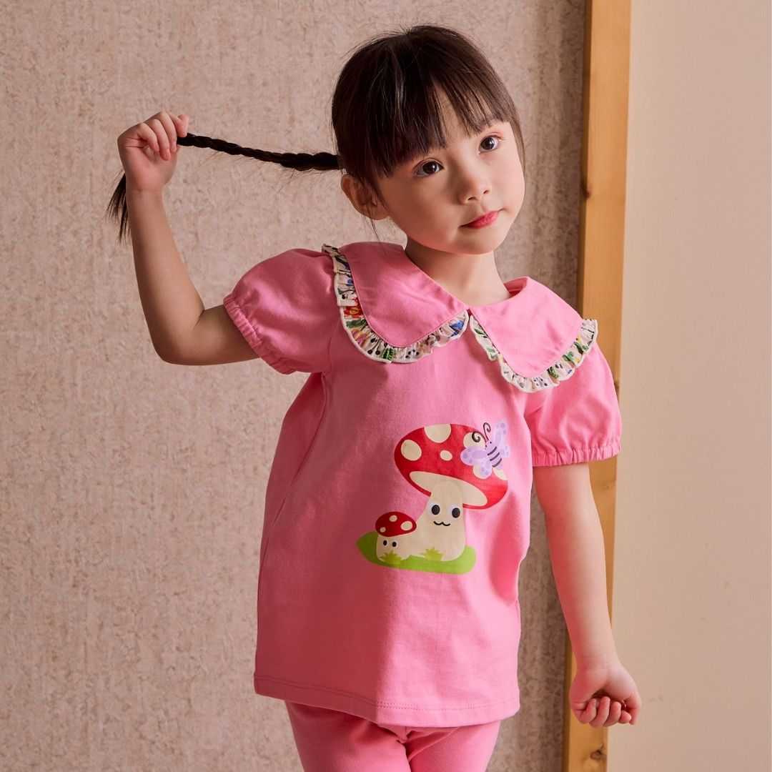 e'clat เสื้อคอปกเด็กหญิง SKU-8095