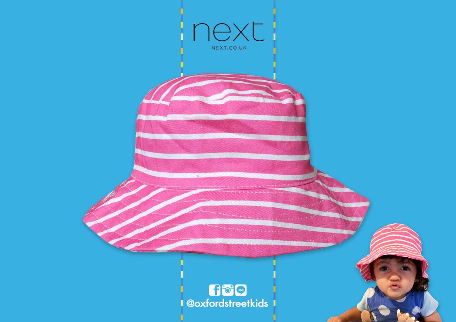 𝐒𝐀𝐋𝐄❗️ [3-9M] Next Baby Bucket Hat หมวกระบายเด็ก