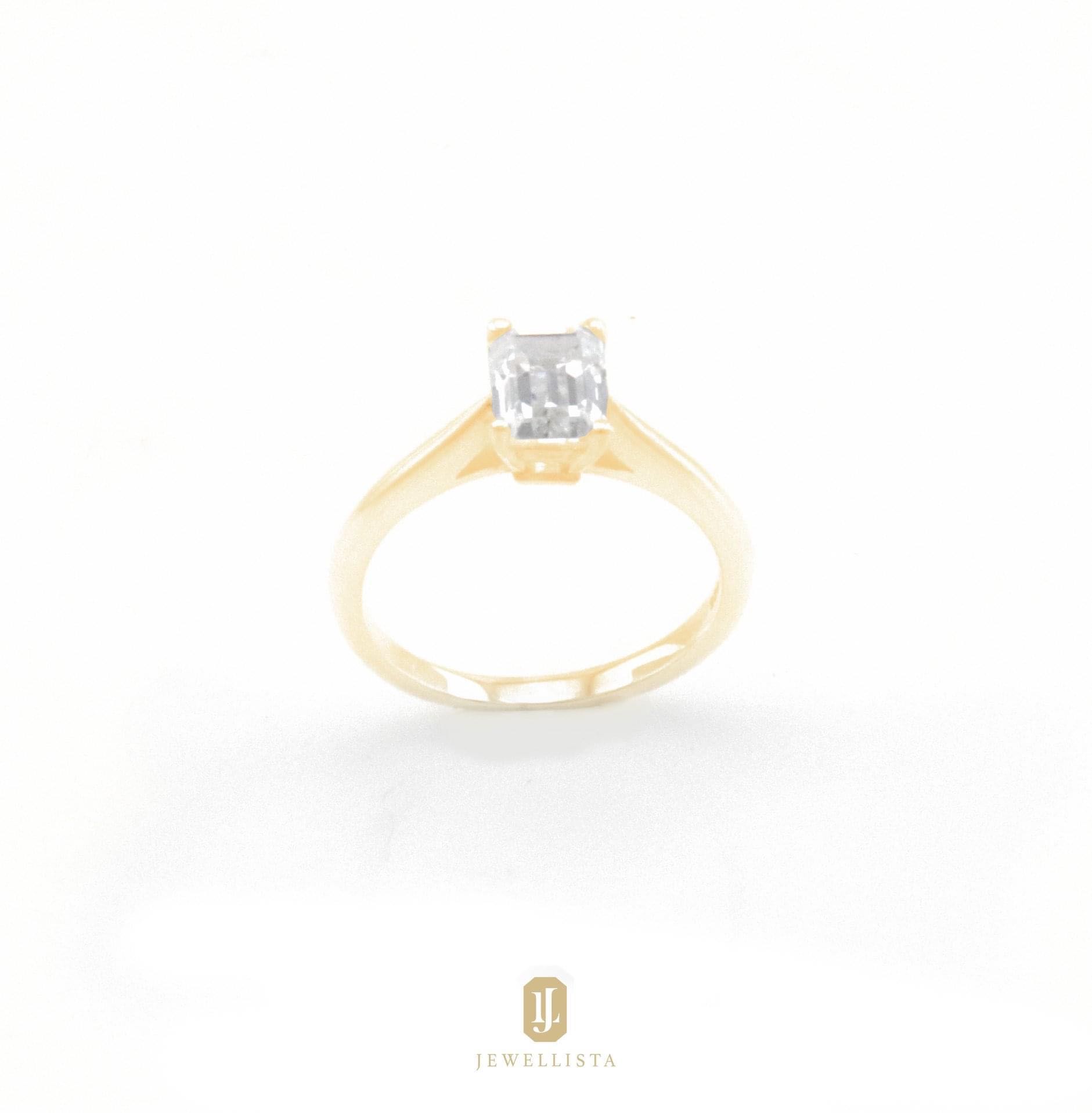 Jewellista แหวนเพชรเม็ดเดี่ยว Nana ใช้พลอย Zirconia