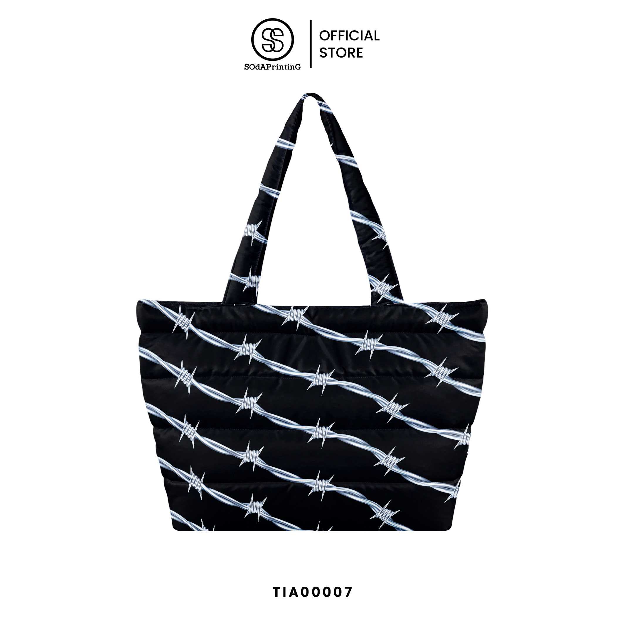 กระเป๋า Fluffy Shopper Tote Bag Rockstar รหัส TIA00007 #Rockstar #SOdAPrintinG