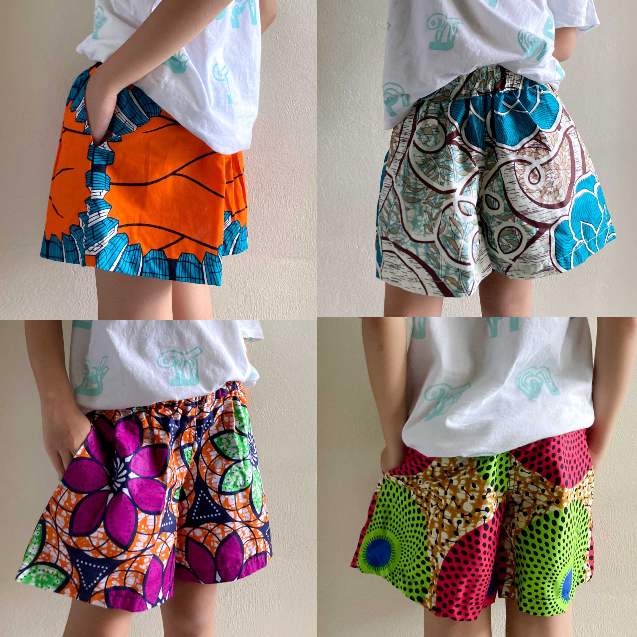 African batik kids culottes | アフリカンバティックのキッズキュロット