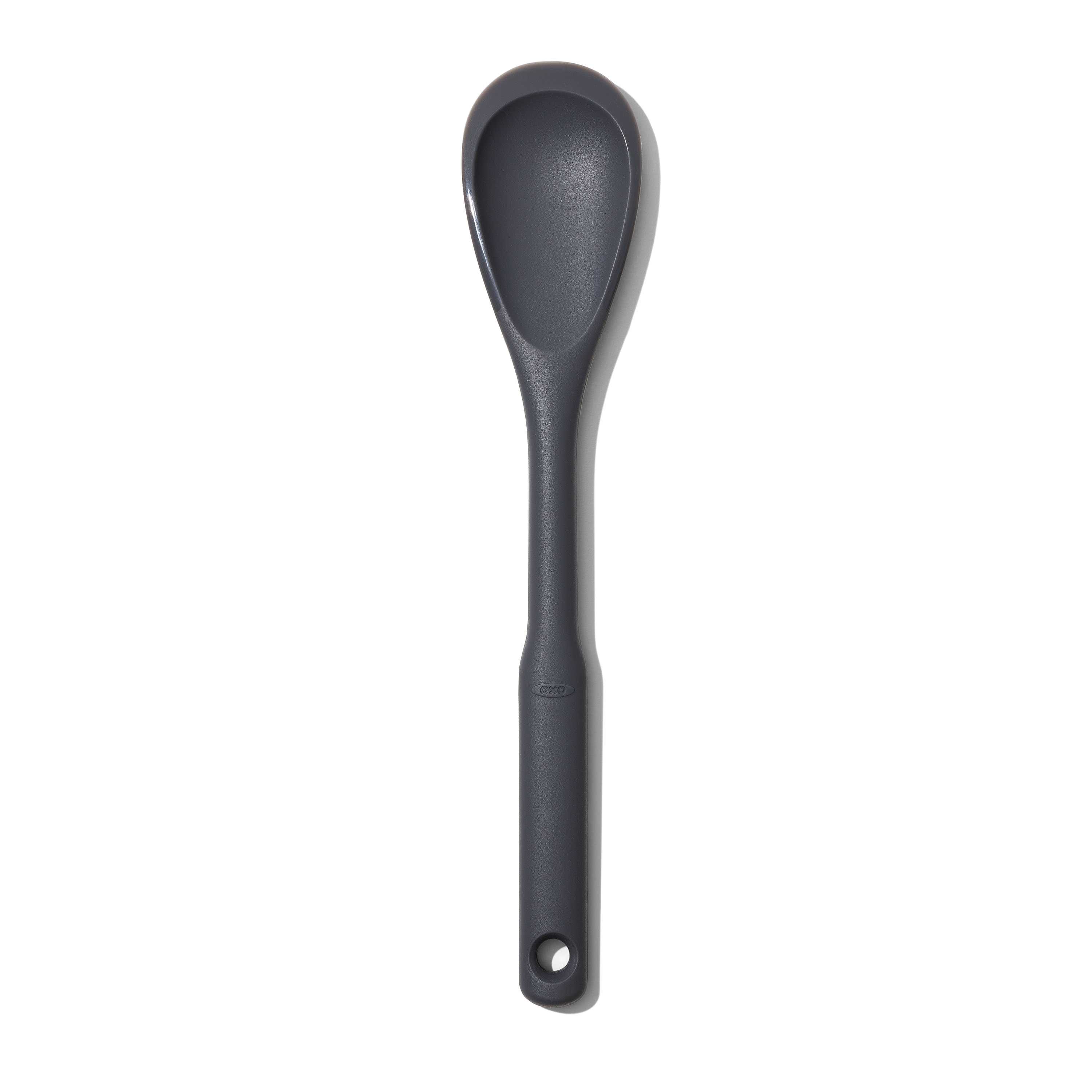 ตะหลิวซิลิโคน ทรงช้อนกลม l OXO Silicone Chop & Stir Cooking Spoon Peppercorn