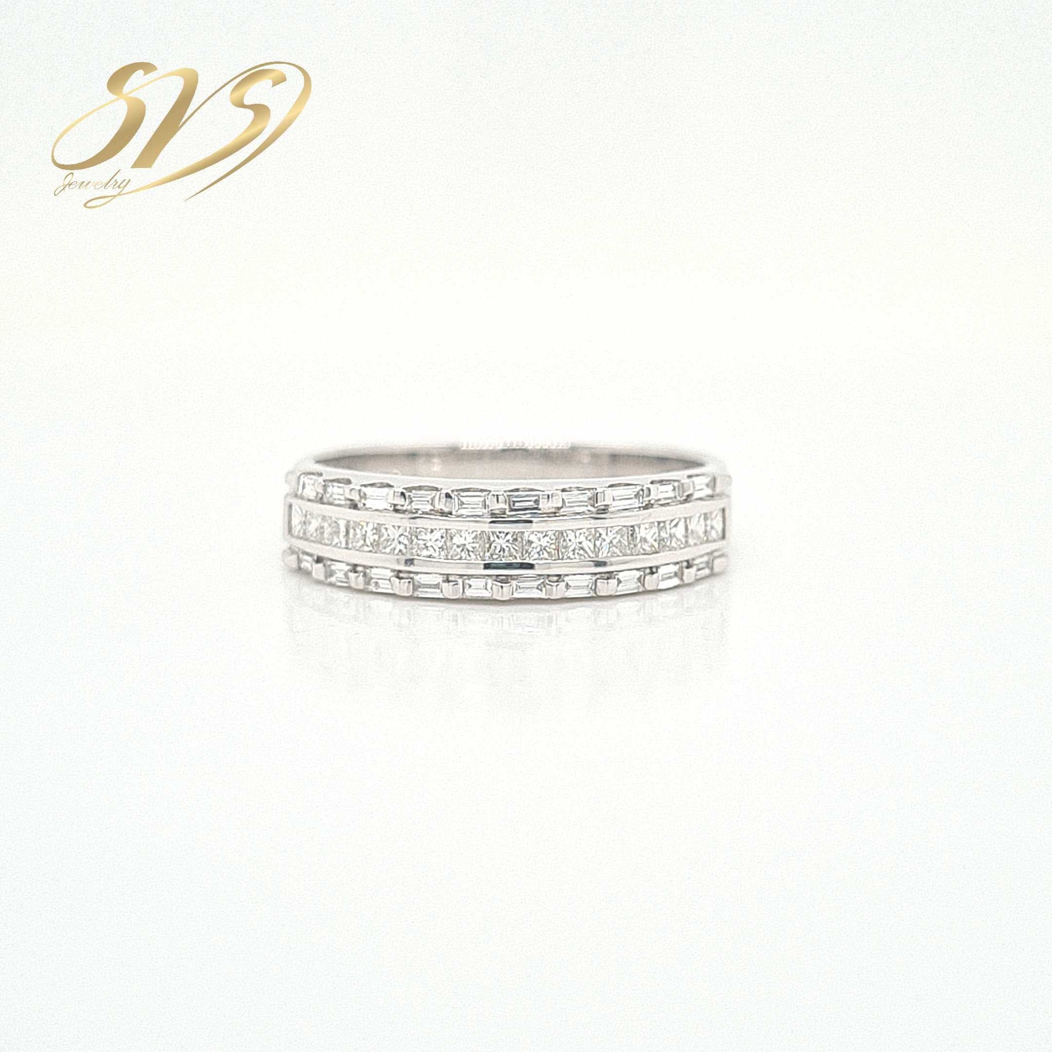 Diamond Ring แหวนเพชรแท้ ทองคำขาว 18K by SVS Jewelry