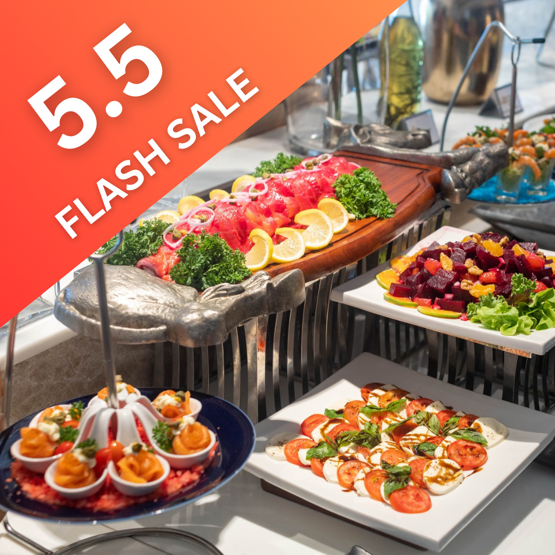 5.5 FLASH SALE : International Seafood Lunch Buffet