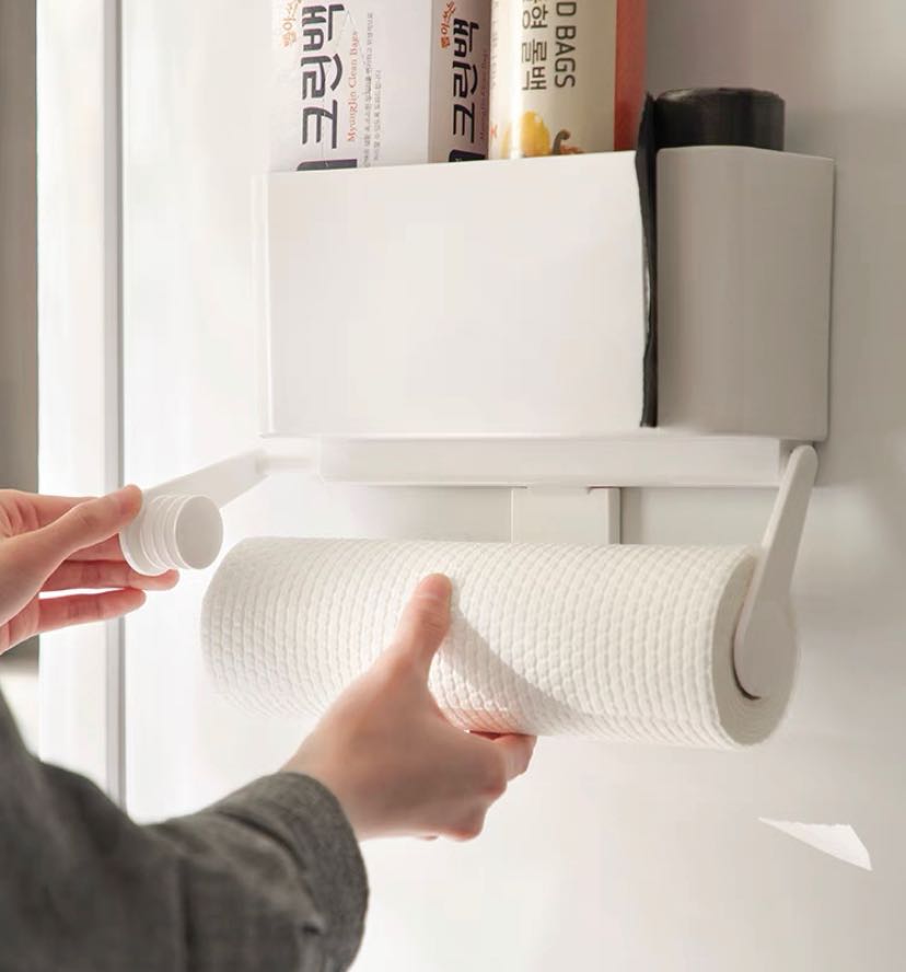 ✅พร้อมส่ง : ชั้นเก็บของพร้อมแกนทิชชู