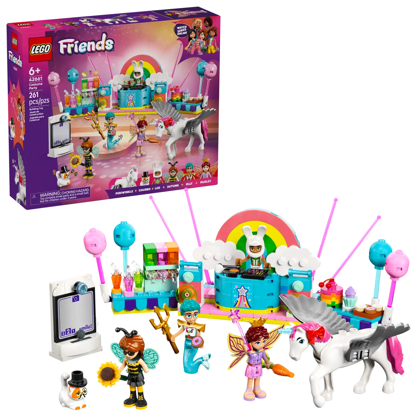 LEGO 42661 Costume Party with Unicorn(สินค้าซื้อแล้วไม่รับเปลี่ยนคืน)