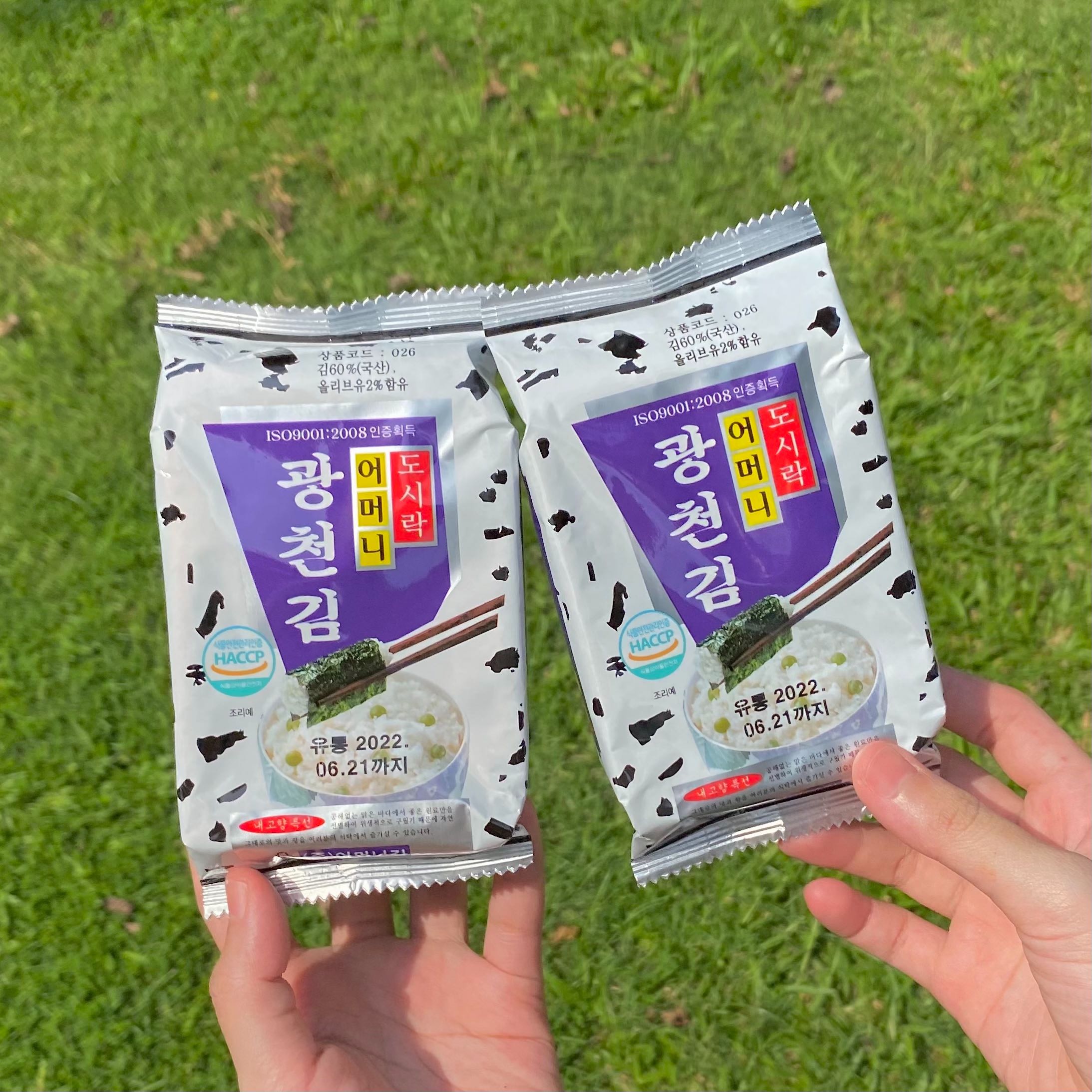 สาหร่ายเกาหลี ออมอนีคิม 어머니김