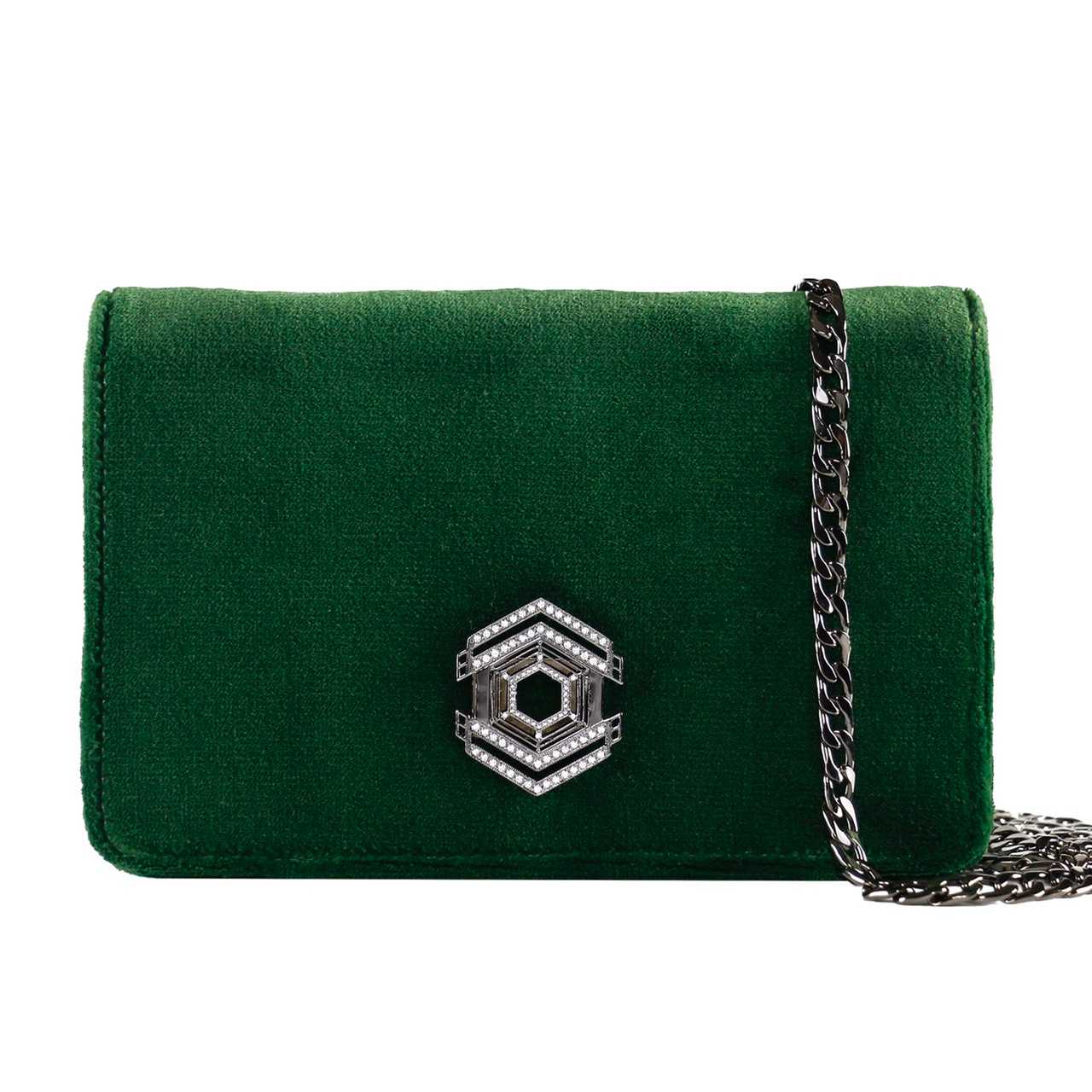 PHYA SILVIA VELVET - GREEN