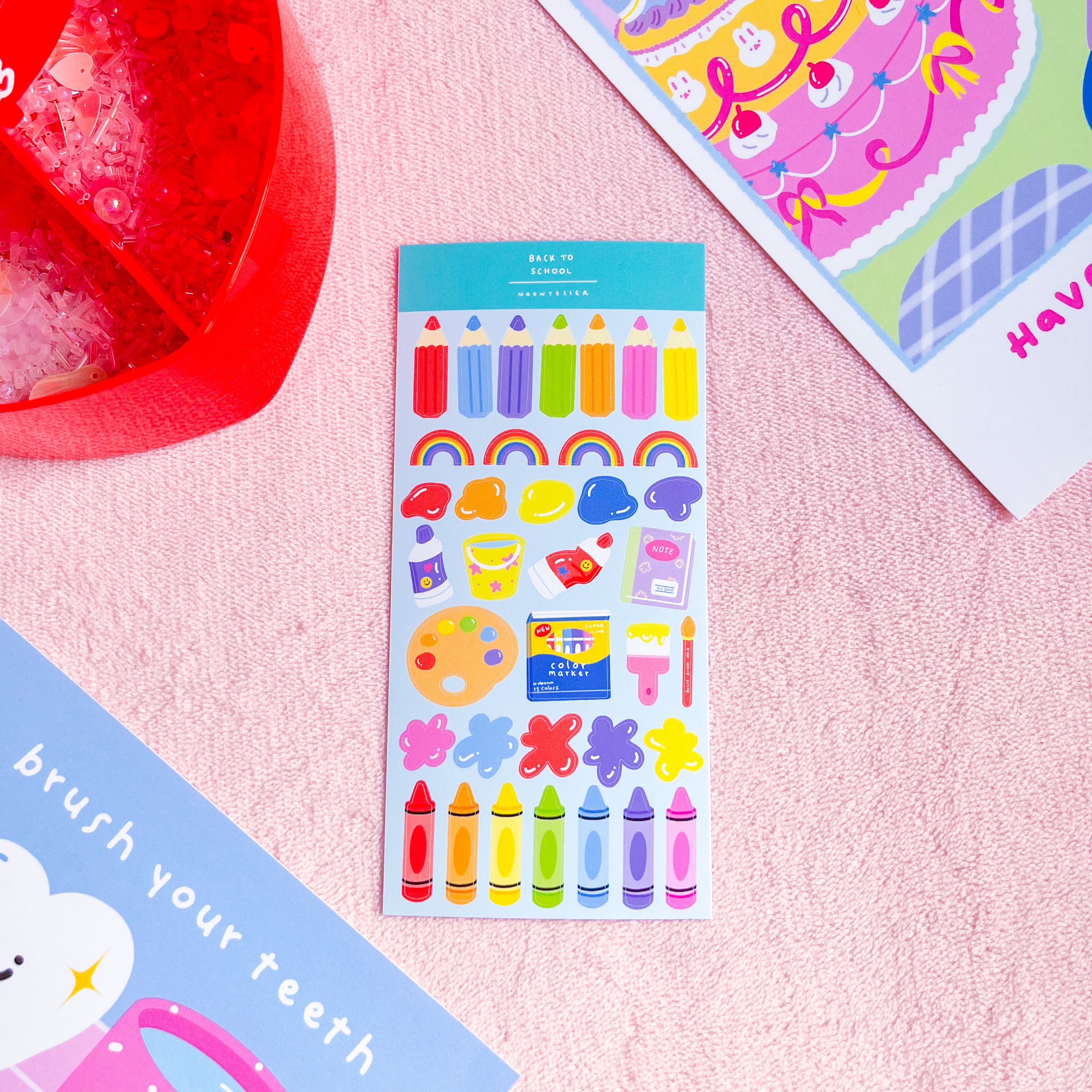 Diecut Sticker : สติกเกอร์ไดคัท back to school