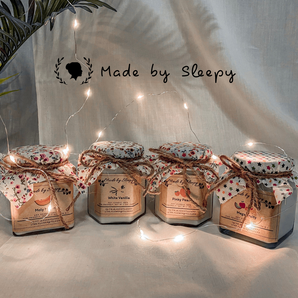 อัพเดทกลิ่นใหม่แล้ว ไส้ไม้‼️ เทียนหอม ไขถั่วเหลือง Soy Candles 💢ใช้เวลาทำ 1-2 วัน Size L = 200ml.