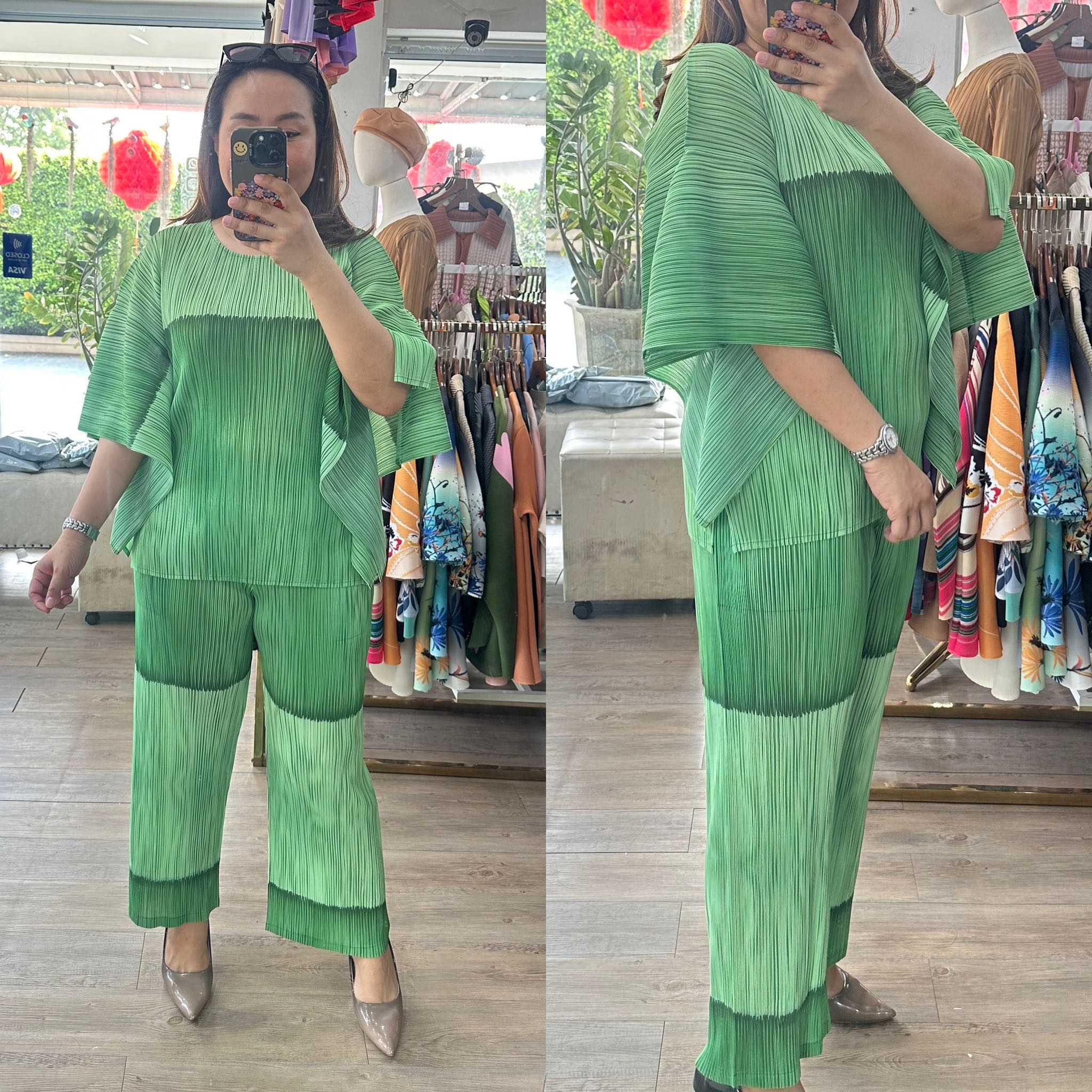 Pleatbynisa เซ็ตอัดพลีท A716 เนื้อผ้าPolyester100%
